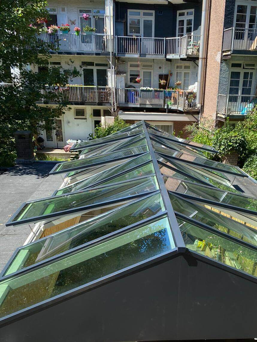 Lichtstraat openslaand raam