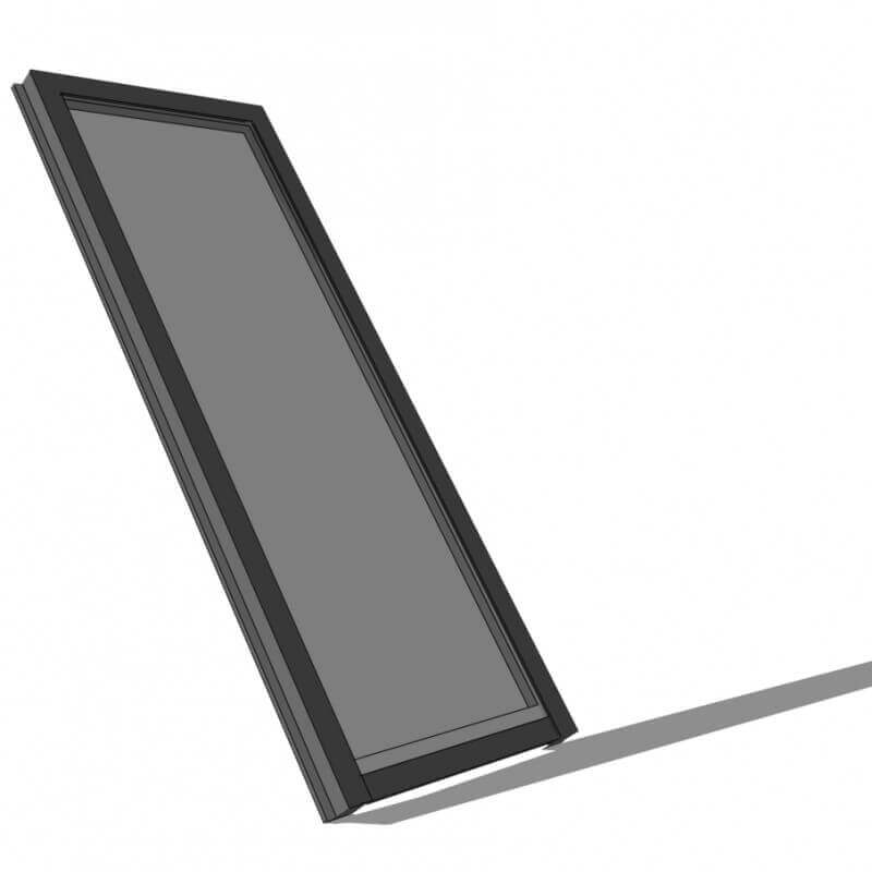 Afbeelding lichtstraat hellend 1000 x 3000mm hoog rendement veiligheidsglas
